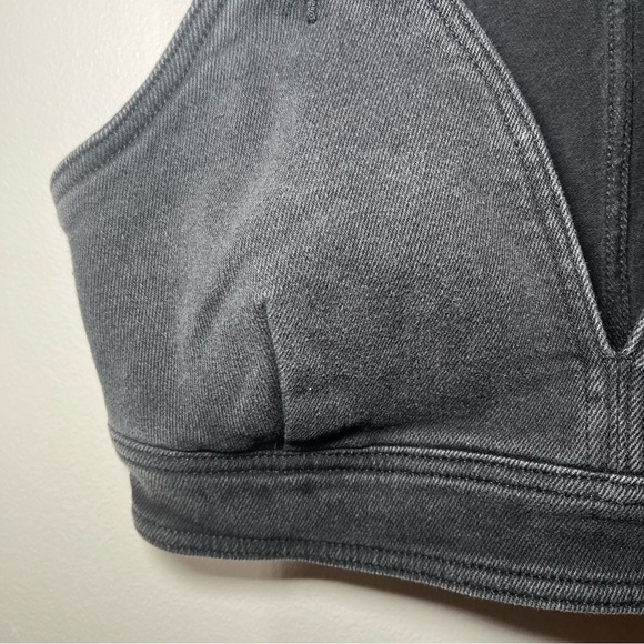 Wild Fable Black Denim Crop Top size Medium - Picture 4 of 11